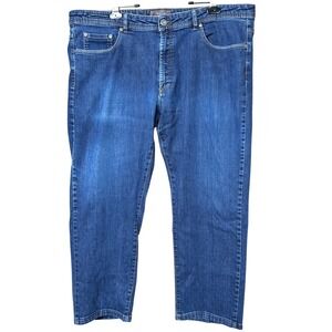 Ballin Jeans Women's Sz 40 Cotton Blend Modern Fit Blue Denim Dark Wash Straight